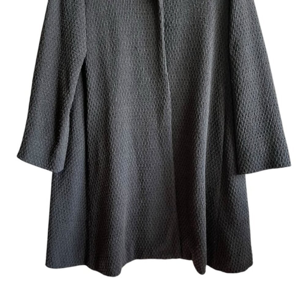 Eileen Fisher Wrap Jacket Size Small Soft Black - Picture 4 of 14
